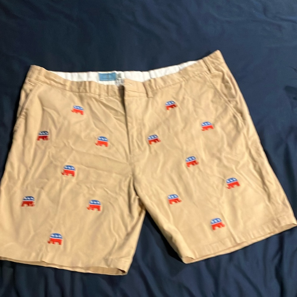 Republican elephant shorts. Only worn once. Perfect condition